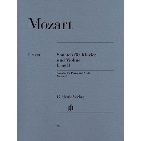 Mozart: Violin Sonatas - Volume 2, Violin/Piano (Henle Urtext)