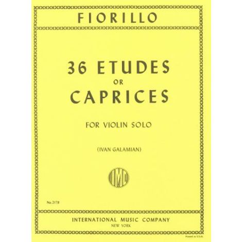 Fiorillo: 36 Etudes or Caprices for Violin Solo (e