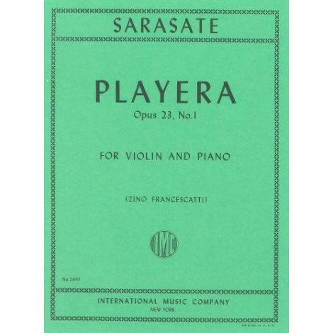 Sarasate: Playera Opus 23 No 1 (Violin & Piano)