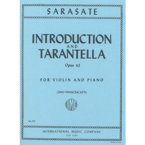 Sarasate: Introduction & Tarantella Opus 43