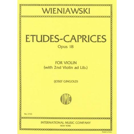 Wieniawski Etudes Caprices Op18 IMC