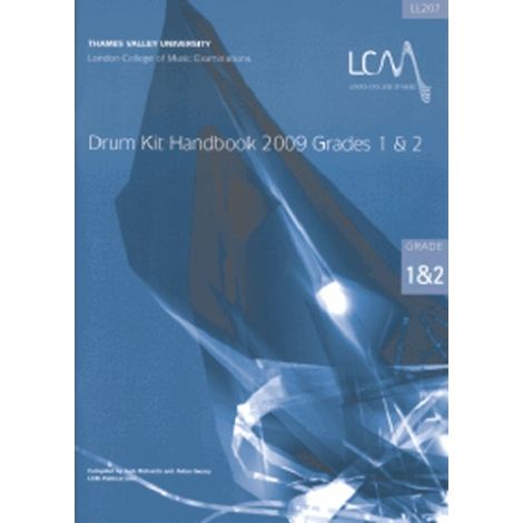 LCM London College of Music DRUM KIT HANDBOOK GRADES 1 & 2 (WITH CD) 2009 ONWARDS