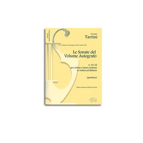Giuseppe Tartini: Volume 20: Sonate del Volume Autografo, N. 10-18 per Violino e Basso Continuo (o Violino ad Libitum)