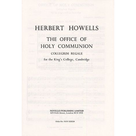 Herbert Howells: Communion Service (Collegium Regale)