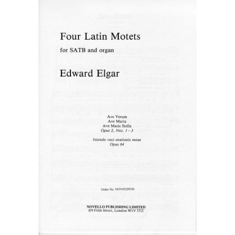 Edward Elgar: Four Latin Motets
