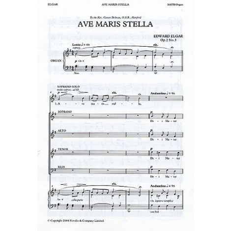 Edward Elgar: Ave Maris Stella Op.2 No.3