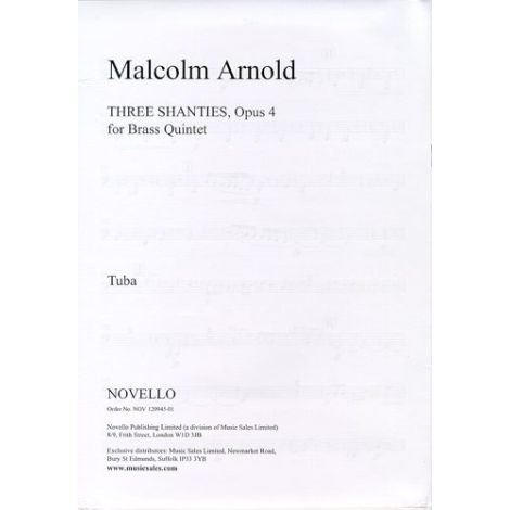 Malcolm Arnold: Three Shanties Op.4 (Parts)