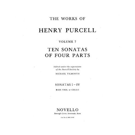 Henry Purcell: 10 Sonatas Of Four Parts For Cello (Sonatas V-VII)