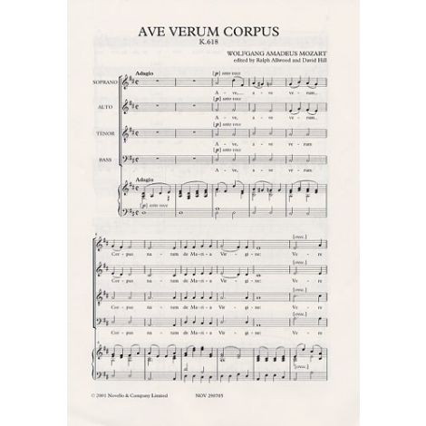 W.A. Mozart: Ave Verum Corpus (SATB)