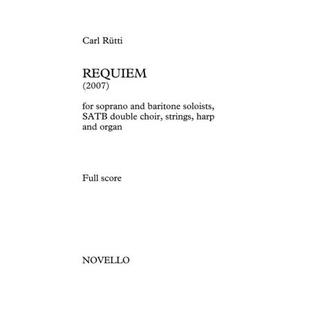 Carl Rutti: Requiem (Vocal Score)