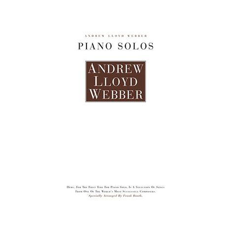 Andrew Lloyd Webber: Piano Solos