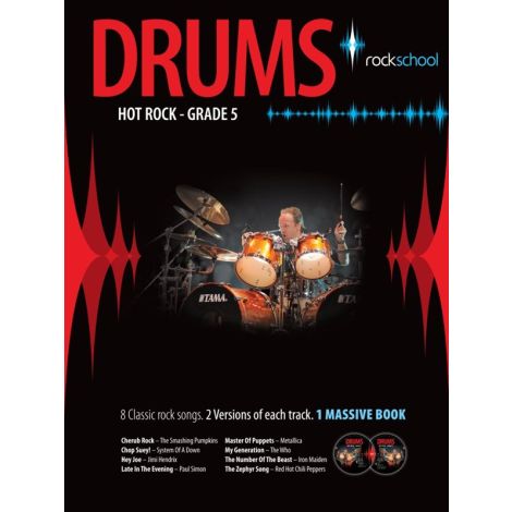 Rockschool Drums: Hot Rock Grade Five (Book/2CDs)