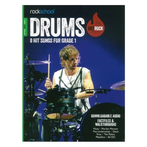 Rockschool Hot Rock Drums Grade 1 Book & Online Audio