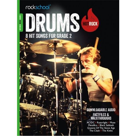 Rockschool Hot Rock Drums Grade 2 Book & Online Audio