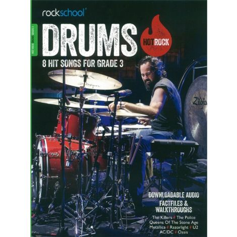 Rockschool Hot Rock Drums Grade 3 Book & Online Audio