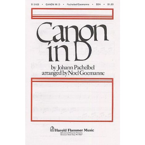 Johann Pachelbel: Canon In D (SSAA)