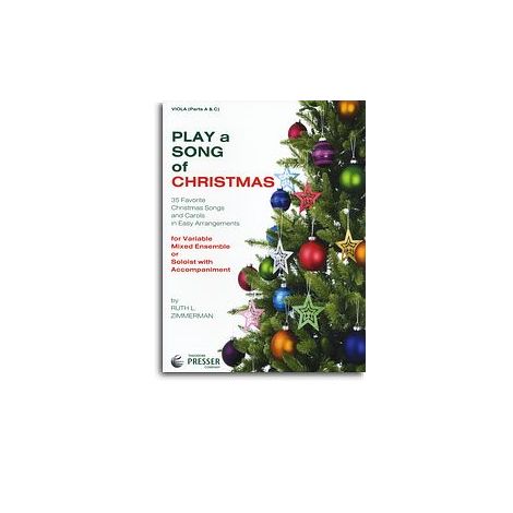 Play A Song Of Christmas - Variable Mixed Ensemble Or Solo With Accompaniment (Viola)