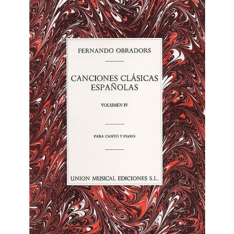 Fernando Obradors: Canciones Clasicas Espanolas Vol.4 (Voice/Piano)