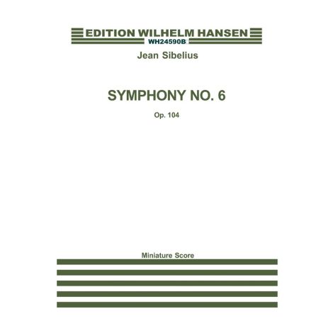  Jean Sibelius: Symphony No.6 Op.104 (Study Score)