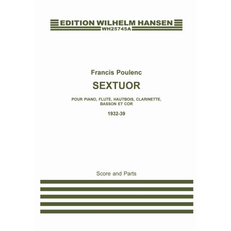 Francis Poulenc: Sextuor (A3 Score/Parts)
