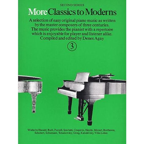 More Classics To Moderns Book 3 (Piano Solo)