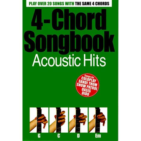 4-Chord Songbook Acoustic Hits Guitar Book