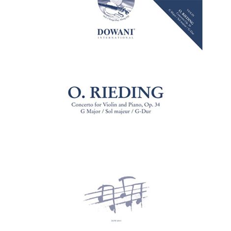 Rieding Concerto in G Major Op. 34 for Violin and piano with CD