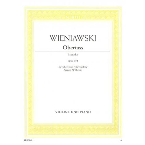 Wieniawski: Obertass Mazurka Opus 19/1 (Violin & Pano)