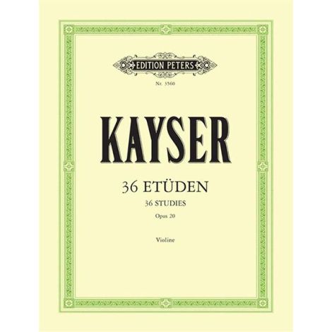 Kayser: 36 Elementary and Progressive Studies Op. 20 (Edition Peters)