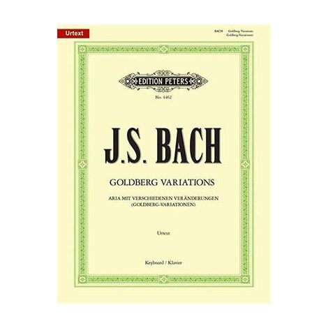 BACH: GOLDBERG VARIATIONS BWV 988 (PIANO SOLO) (EDITION PETERS)