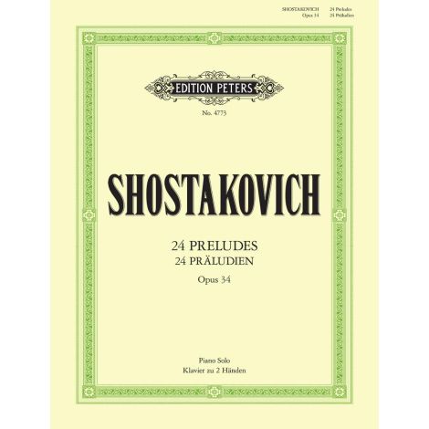 Shostakovich 24 Preludes Op.34 (Edition Peters)