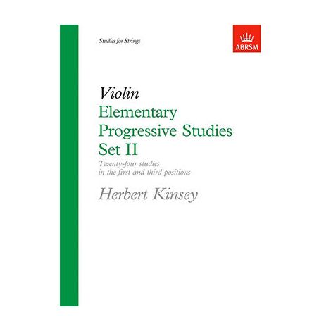 Herbert Kinsey: Elementary Progressive Studies For Violin Set II