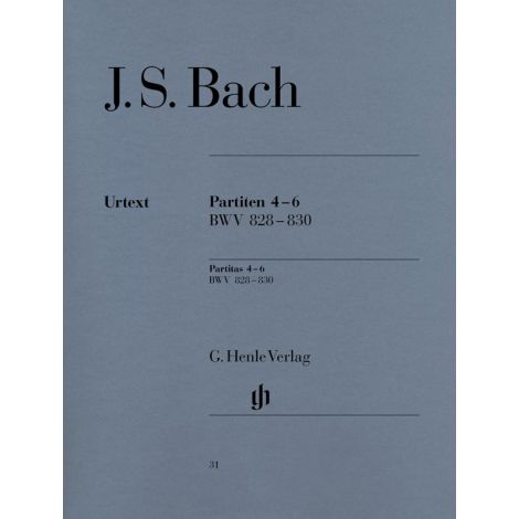 Bach: Partitas 4-6 BWV 828-830 (Henle Urtext)