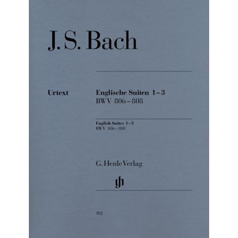 Bach: English Suites 1-3, BWV 806-808 (Henle Urtext)