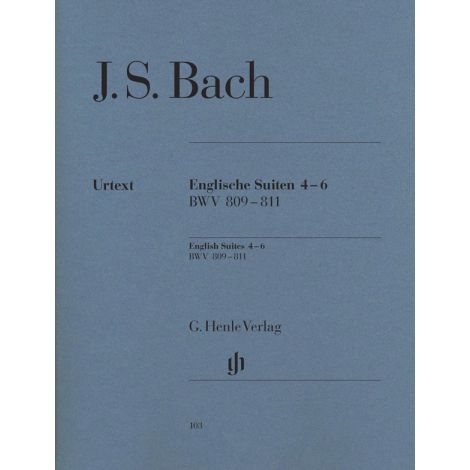 Bach: English Suites 4-6, BWV 809-811 (Henle Urtext)