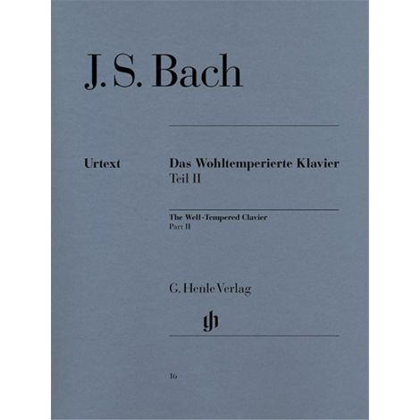 Bach: The Well-Tempered Clavier Part II BWV 870-893 (Das Wohltemperierte Klavier) (Henle Urtext)