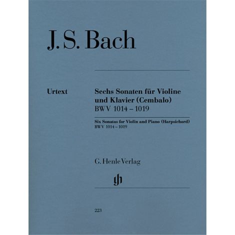Bach: Six Sonatas for Violin and Piano (Harpsichord) BWV 1014-1019 (Henle Urtext)
