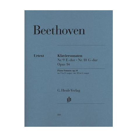 Beethoven Piano Sonatas no. 9 E major op. 14 no. 1 and no. 10 G major op. 14 no. 2 (Henle)