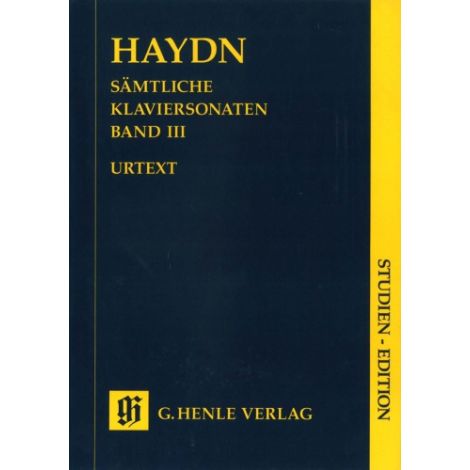 Haydn: Complete piano sonatas Volume 3 (Study Score) (Henle Urtext)
