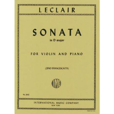 Leclair Sonata in D major