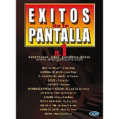 EXITOS DE LA PANTALLA NO1 TEMAS DE PELICULAS PIANO VOCAL GUITAR BOOK