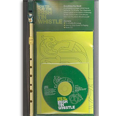 Magure Tom Hoe to Play The Irish Tin Whistle Book /Inst/CD Green pack