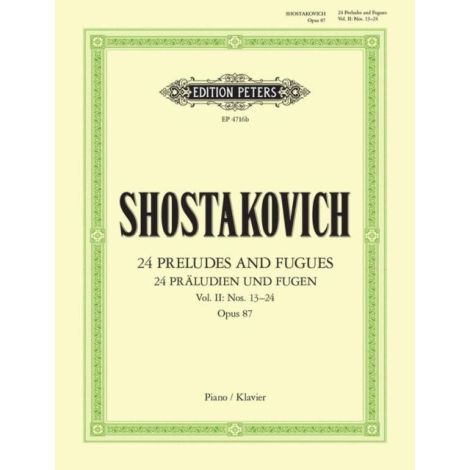 Shostakovich: 24 Preludes and Fugues Op. 87 Vol. 2 (Edition Peters)