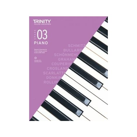 TCL Trinity College London Piano Grade 3 book & CD 2018 - 2020
