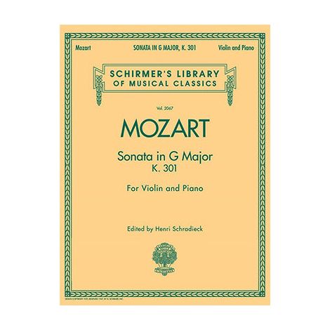 W.A. Mozart Sonata In G For Violin and Piano K.301