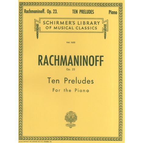 Sergei Rachmaninov: Ten Preludes For Piano Op.23