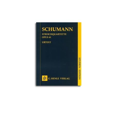 Robert Schumann: String Quartets Op. 41 (Study Score) (Henle Urtext)