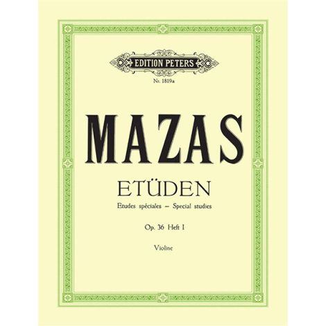 Mazas: Etudes Speciales Op. 36 Book 1 Mazas Violin (Edition Peters)