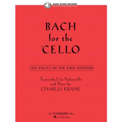 J.S. Bach: Bach For The Cello - 10 Easy Pieces In 1st Position (Book/Online Audio)