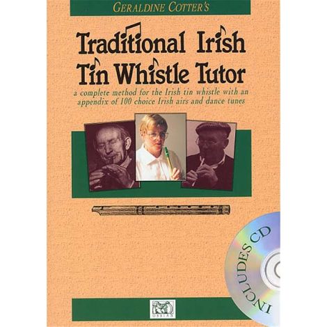 Cotter Geraldine Traditional Irish Tin Whistle Tutor PWH BOOK/CD